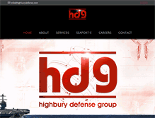 Tablet Screenshot of highbury-defense.com